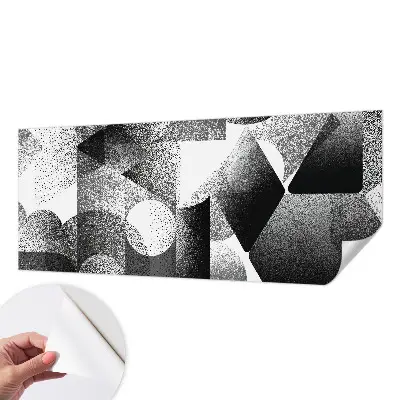 Papier peint photo imprimé sur tissu non tissé formes géométriques