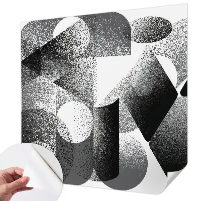 Papier peint photo imprimé sur tissu non tissé formes géométriques