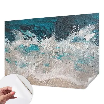 Papier peint photographique sur tissu non tissé vagues océaniques