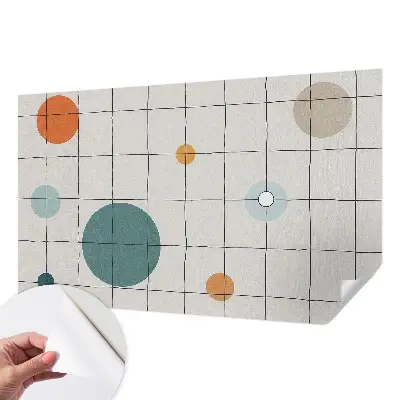 Papier peint intissé imprimé Cercles colorés