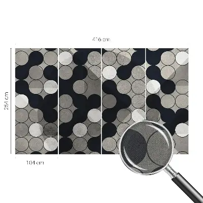 Papier peint intissé Cercles géométriques