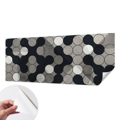 Papier peint tête de lit chambre adulte Geometrické kruhy