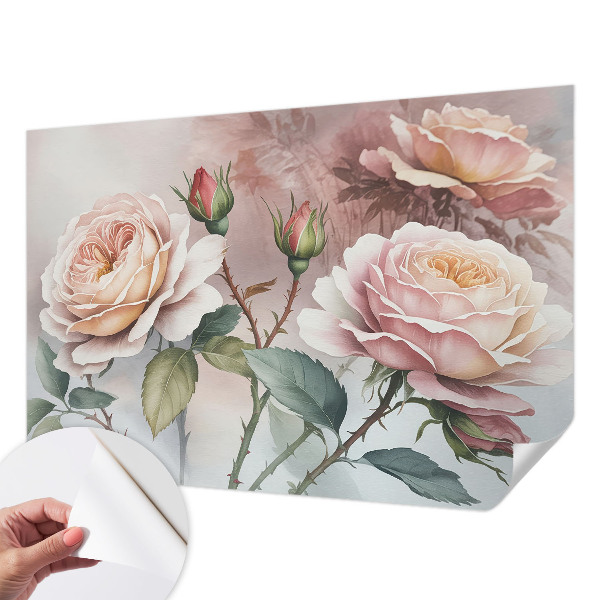 Papier peint tendance chambre adulte Pastelové ruže