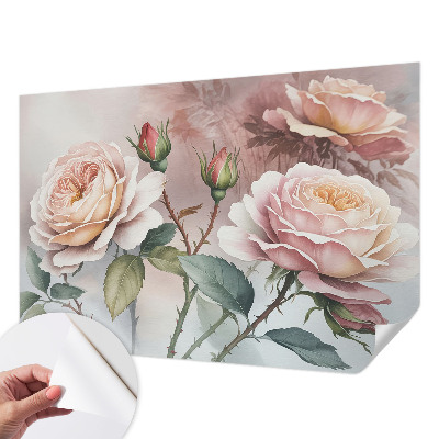 Papier peint tendance chambre adulte Pastelové ruže