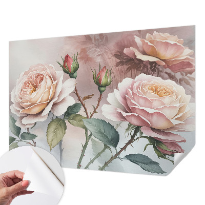 Papier peint tendance chambre adulte Pastelové ruže