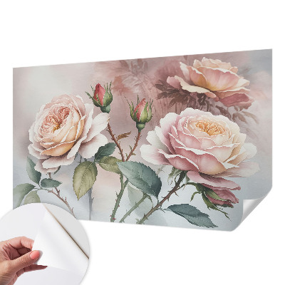 Papier peint tendance chambre adulte Pastelové ruže