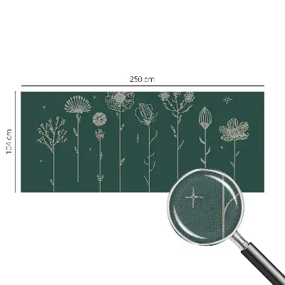Papier peint photo imprimé sur tissu non tissé Fleurs subtiles