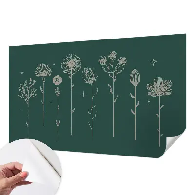 Papier peint photo imprimé sur tissu non tissé Fleurs subtiles