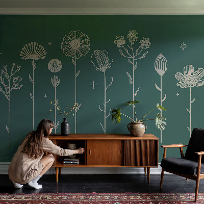 Papier peint décoratif salon Jemné kvety
