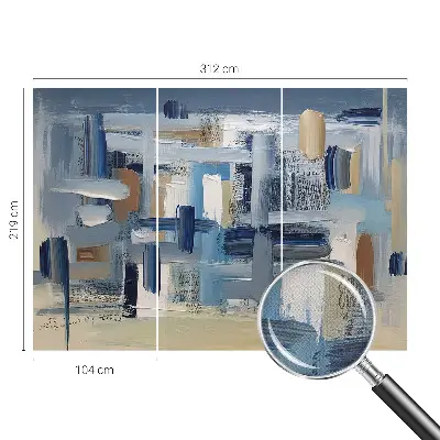 Papier peint photographique intissé pinceaux d'abstraction