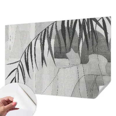 Papier peint photo imprimé sur tissu non tissé palmier abstrait