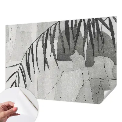 Papier peint photo imprimé sur tissu non tissé palmier abstrait