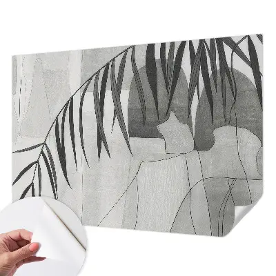 Papier peint photo imprimé sur tissu non tissé palmier abstrait