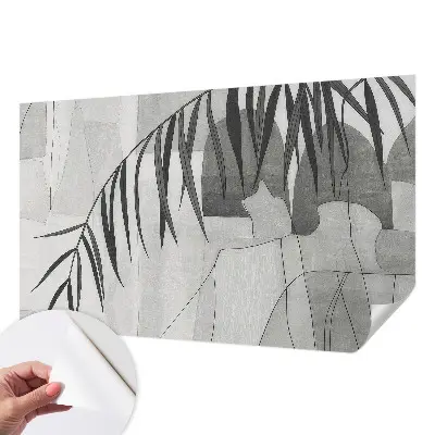 Papier peint photo imprimé sur tissu non tissé palmier abstrait