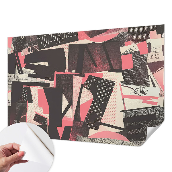 Papier peint chambre ado Geometrická koláž