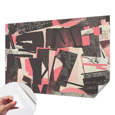 Papier peint chambre ado Geometrická koláž