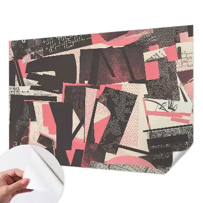 Papier peint photographique sur tissu non tissé Collage géométrique
