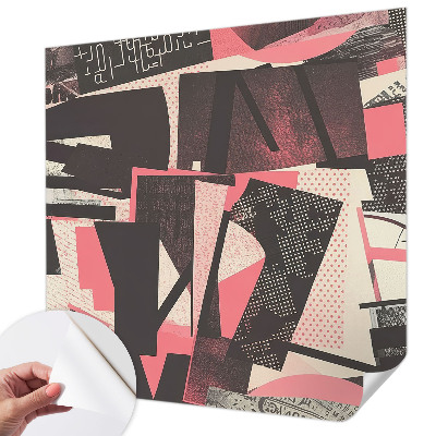 Papier peint chambre ado Geometrická koláž