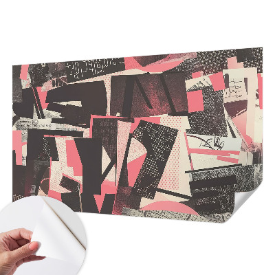 Papier peint chambre ado Geometrická koláž