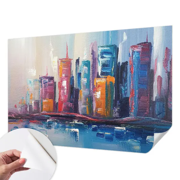 Papier peint intissé Ville colorée