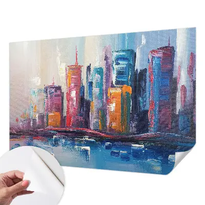 Papier peint intissé Ville colorée