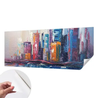 Papier peint intissé Ville colorée