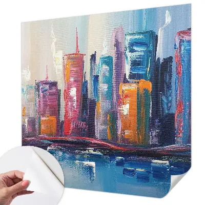 Papier peint intissé Ville colorée