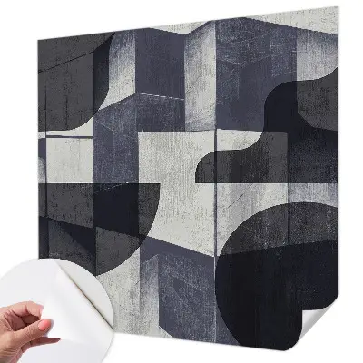Papier peint photo sur tissu non tissé symétrie géométrique