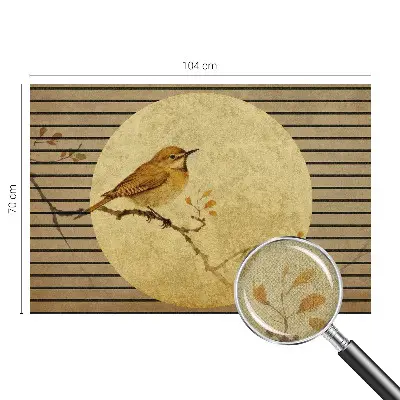Papier peint photographique intissé Oiseau harmonieux