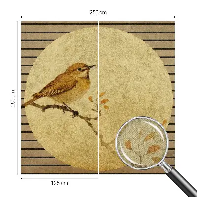 Papier peint photographique intissé Oiseau harmonieux
