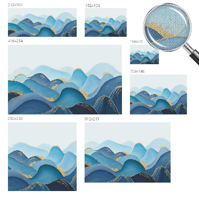 Papier peint panoramique pas cher Zvlnená krajina