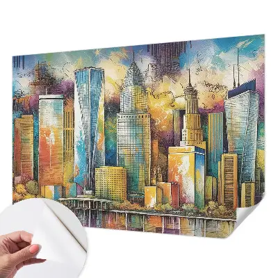 Papier peint photo grand format pour le mur Panorama de la ville