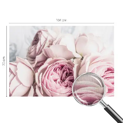 Papier peint photographique intissé roses roses