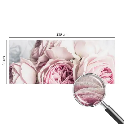 Papier peint photographique intissé roses roses