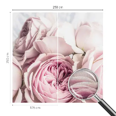 Papier peint photographique intissé roses roses