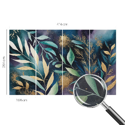 Papier peint chambre parentale Botanické listy