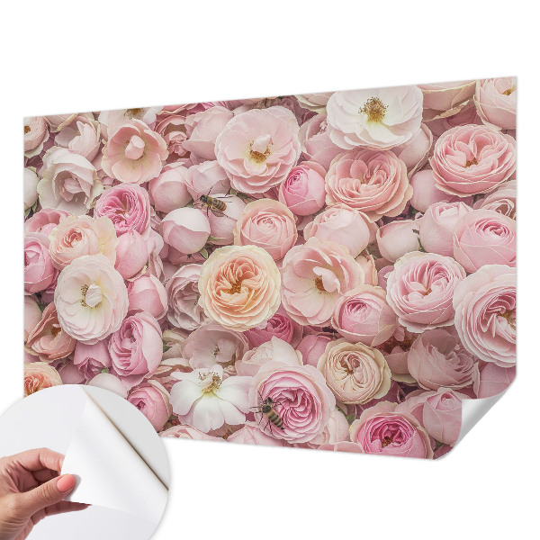 Papier peint tête de lit chambre adulte Krásne kvety