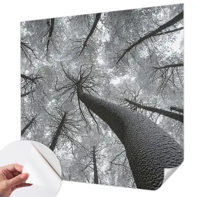 Papier peint photo sur tissu non tissé paysage d'hiver