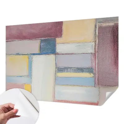 Papier peint photo sur tissu non tissé formes géométriques