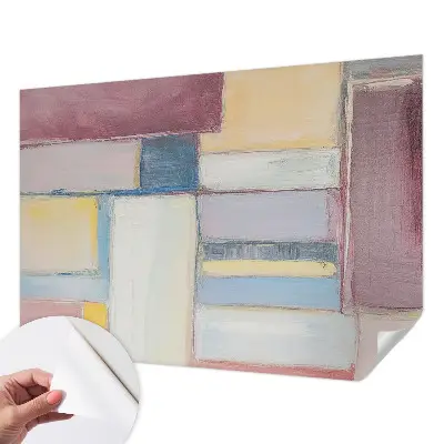 Papier peint photo sur tissu non tissé formes géométriques
