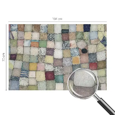 Papier peint intissé mosaïque colorée