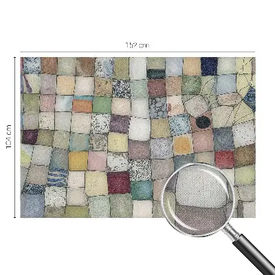 Papier peint intissé mosaïque colorée