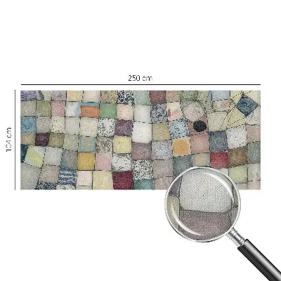 Papier peint intissé mosaïque colorée