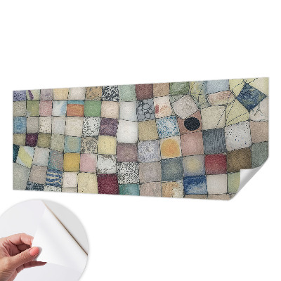Papier peint tête de lit chambre adulte Farebná mozaika