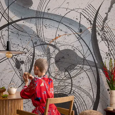 Papier peint photo sur tissu non tissé Abstraction expressive