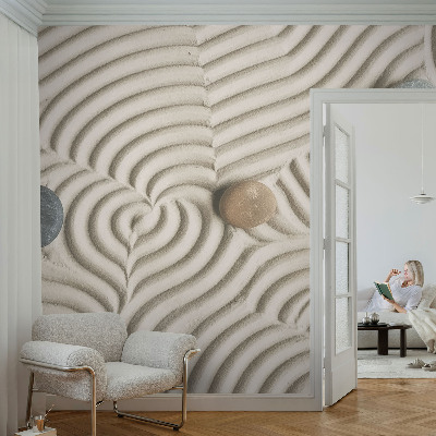 Papier peint tendance chambre adulte Harmonické vlny