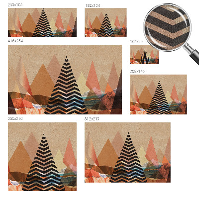 Papier peint panoramique adhésif Abstraktná krajina