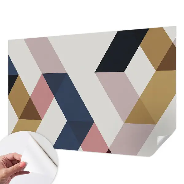 Papier peint photo sur tissu non tissé Losanges colorés