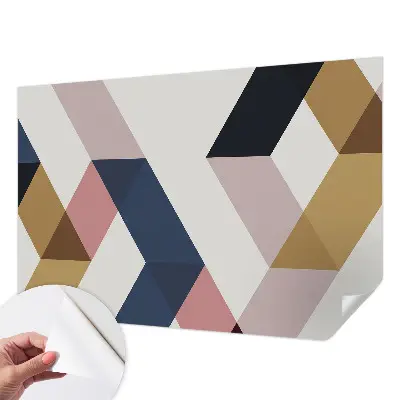 Papier peint photo sur tissu non tissé Losanges colorés