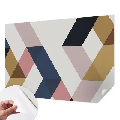 Papier peint photo sur tissu non tissé Losanges colorés